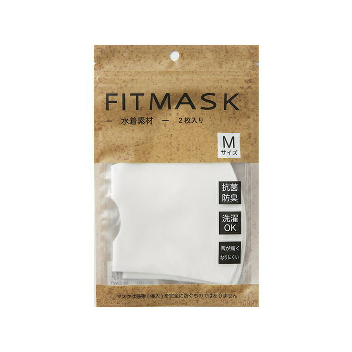 【送料込・まとめ買い×800個セット】ニッキー 990-001 FITMASK オフホワイト M 2枚入