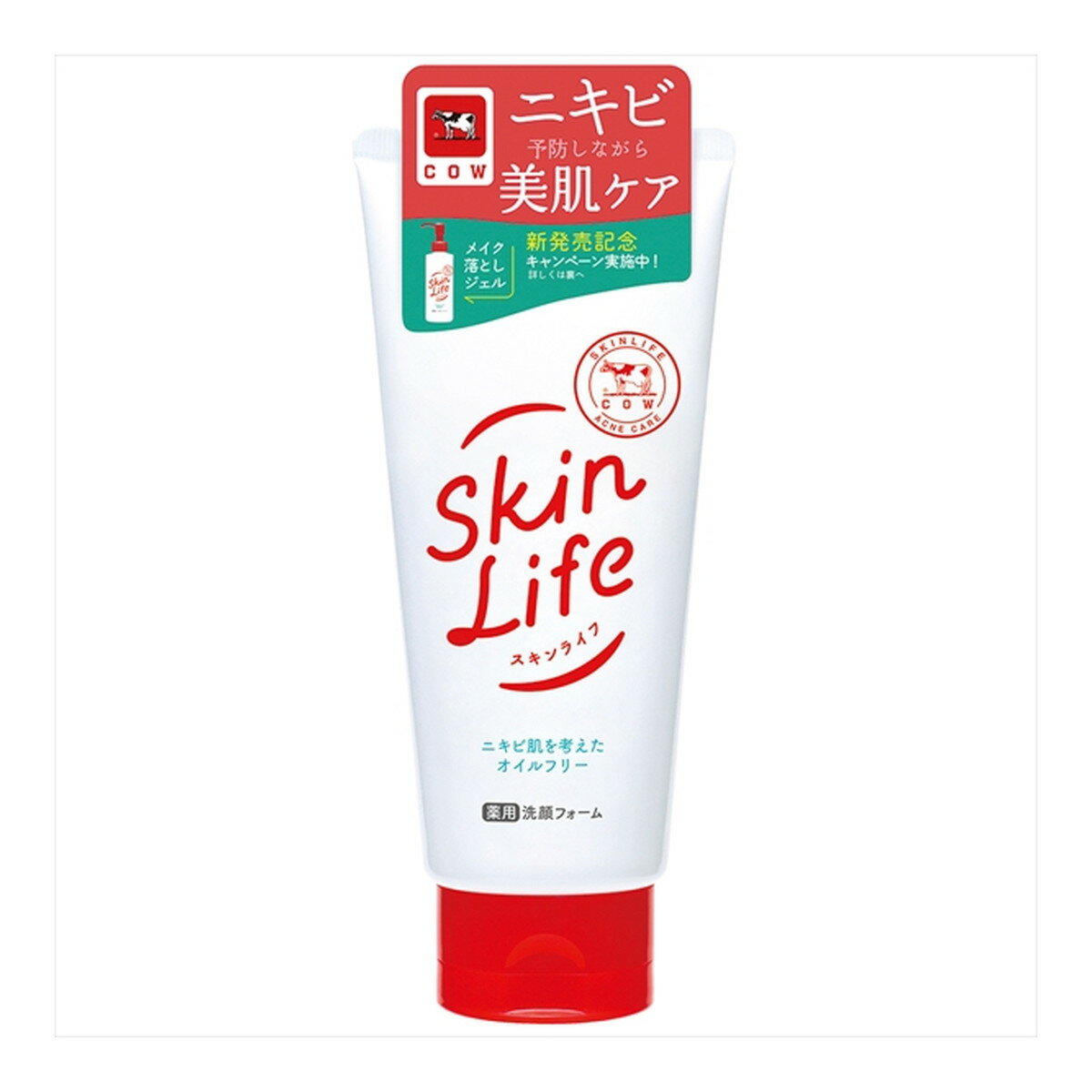【送料込・まとめ買い×6個セット】牛乳石鹸 スキンライフ 薬用 洗顔フォーム 130g