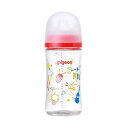 【送料込・まとめ買い×40個セット】ピジョン 母乳実感 哺乳びん 耐熱ガラス Music 240ml