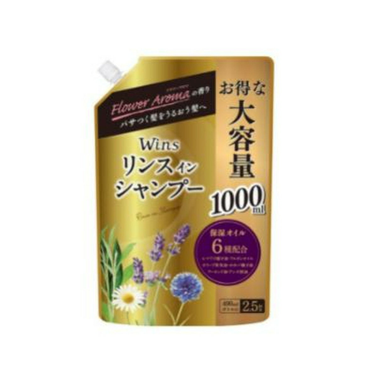 商品名：日本合成洗剤 ウインズ リンス イン シャンプー 大容量 つめかえ用 1000ml内容量：1000mlJANコード：4904112830530発売元、製造元、輸入元又は販売元：日本合成洗剤株式会社原産国：日本区分：化粧品商品番号：101-12592商品説明リンス配合の大容量シャンプーとなります。6種類の保湿オイル、8種類の植物エキス配合。髪に潤いとハリを与え地肌に優しいシャンプーです。フラワーアロマの香り。広告文責：アットライフ株式会社TEL 050-3196-1510 ※商品パッケージは変更の場合あり。メーカー欠品または完売の際、キャンセルをお願いすることがあります。ご了承ください。