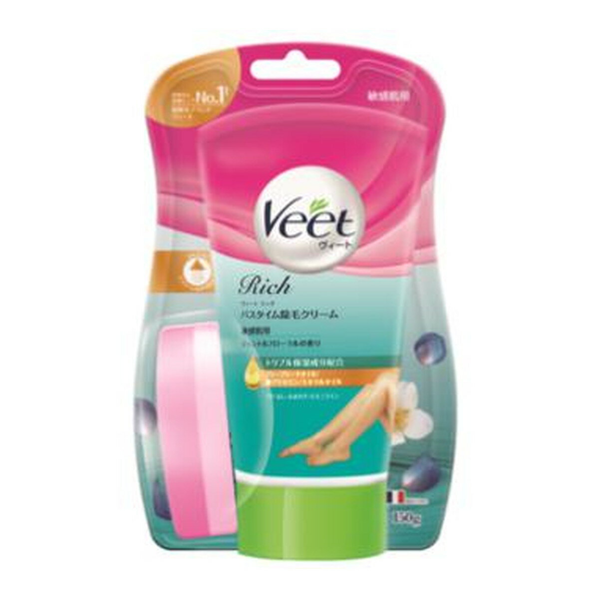 【送料込・まとめ買い×5個セット】レキッドベンキーザー Veet ヴィート リッチバスタイム 除毛クリーム 敏感肌用 150g