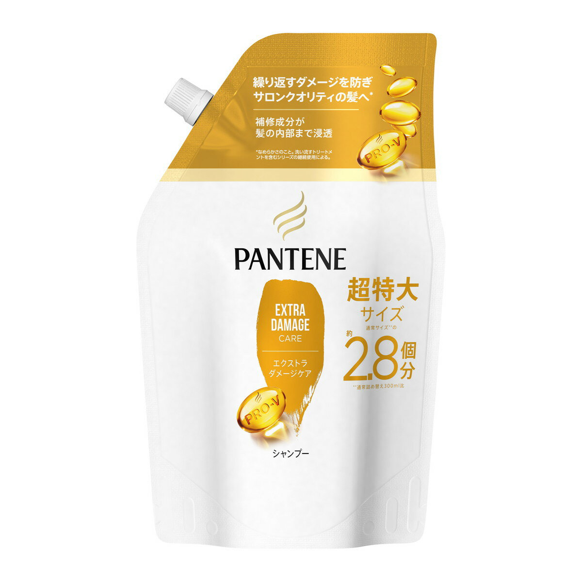 【送料込】P&G パンテーン エクストラダメージケア シャンプー つめかえ用 超特大サイズ 860ml 1個