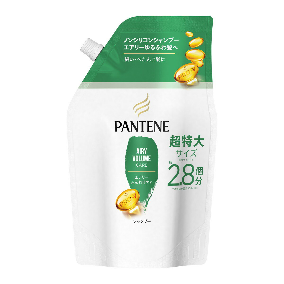 【送料込・まとめ買い×6個セット】P&G パンテーン エアリーふんわりケア シャンプー つめかえ用 超特大サイズ 860ml