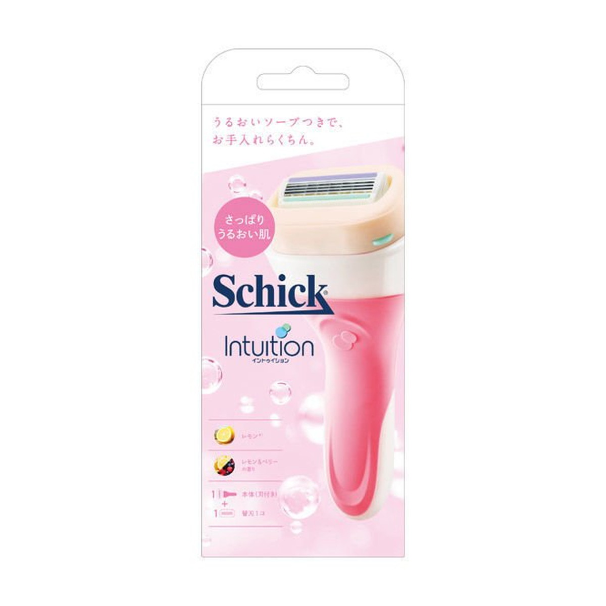 【送料込・まとめ買い×60個セット】Schick イントゥイション さっぱりうるおい肌 ホルダーに装着済み刃..