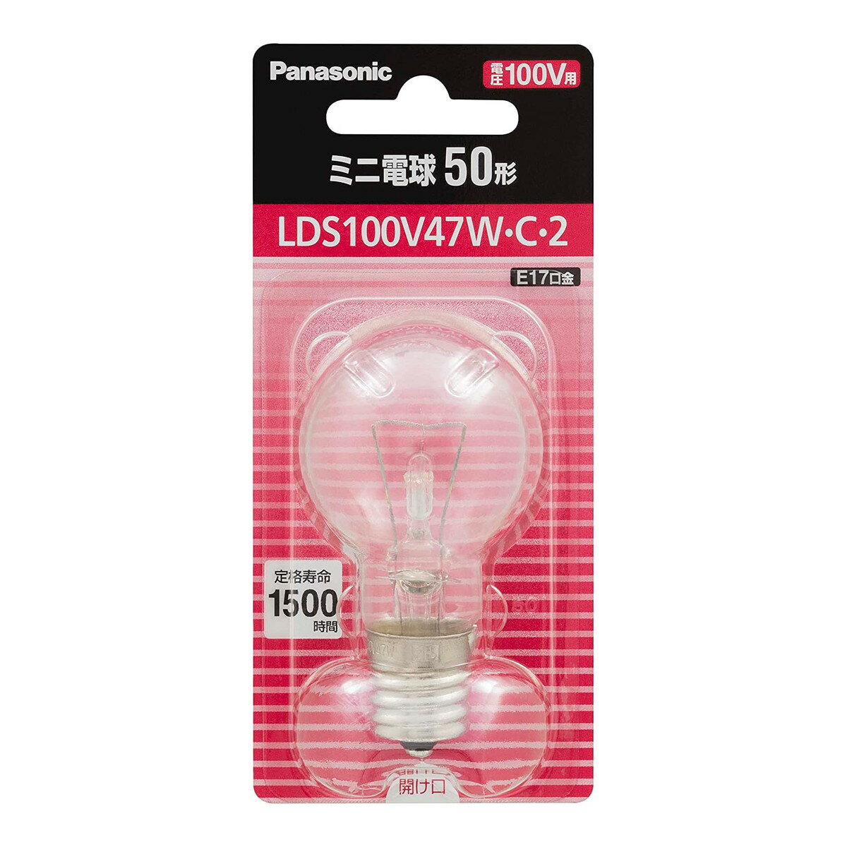 【送料込・まとめ買い×5個セット】パナソニック LDS100V47WC2 ミニ電球 50形 クリア