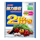 【送料込】カミ商事 エルモア 強力吸収 キッチンタオル 2倍巻 4ロール入り 2枚重ね 1個