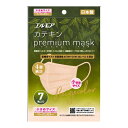 【送料込・まとめ買い×40個セット】カミ商事 エルモア カテキン プレミアムマスク ベージュ 小さめサイズ 7枚入 マスク(4)