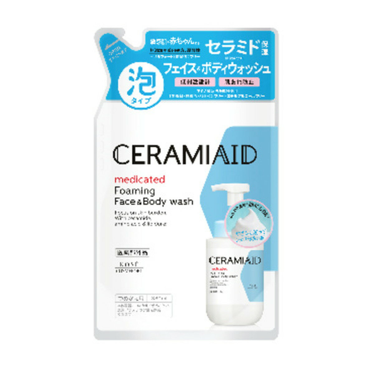 商品名：コーセーコスメポート セラミエイド 薬用 フェイス＆ボディウォッシュ つめかえ用 380ML 泡タイプ内容量：380MLJANコード：4971710541731発売元、製造元、輸入元又は販売元：コーセーコスメポート株式会社原産国：日本区分：医薬部外品商品番号：101-4971710541731商品説明敏感肌・赤ちゃんにも使える無添加薬用処方のボディウォッシュ。たっぷりきめ細かい泡で摩擦感なくしっとりなめらかな肌へ。肌にやさしいアミノ酸系洗浄成分使用。無香料・無着色・パラベンフリー・アルコール（エチルアルコール）フリー・サルフェート（硫酸系）フリー広告文責：アットライフ株式会社TEL 050-3196-1510 ※商品パッケージは変更の場合あり。メーカー欠品または完売の際、キャンセルをお願いすることがあります。ご了承ください。