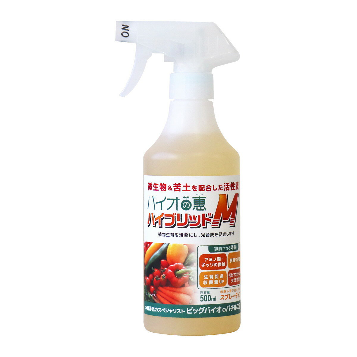 【送料込・まとめ買い×24個セット】ビッグバイオ バイオの恵ハイブリッドM スプレー 500ml 1