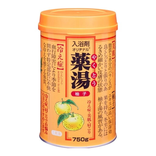【送料込・まとめ買い×12個セット】オリヂナル 薬湯 入浴剤 柚子 750g 【送料込・まとめ買い×12個セット】オリヂナル 薬湯 入浴剤 柚子 750g