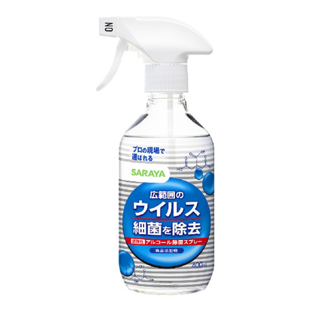 【送料込・まとめ買い×24個セット】サラヤ SARAYA ウイルス細菌除去スプレー 400ml アルコール除菌スプレー