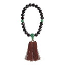 【送料込・まとめ買い×20個セット】日本香堂 念珠 紳士用 縞黒檀