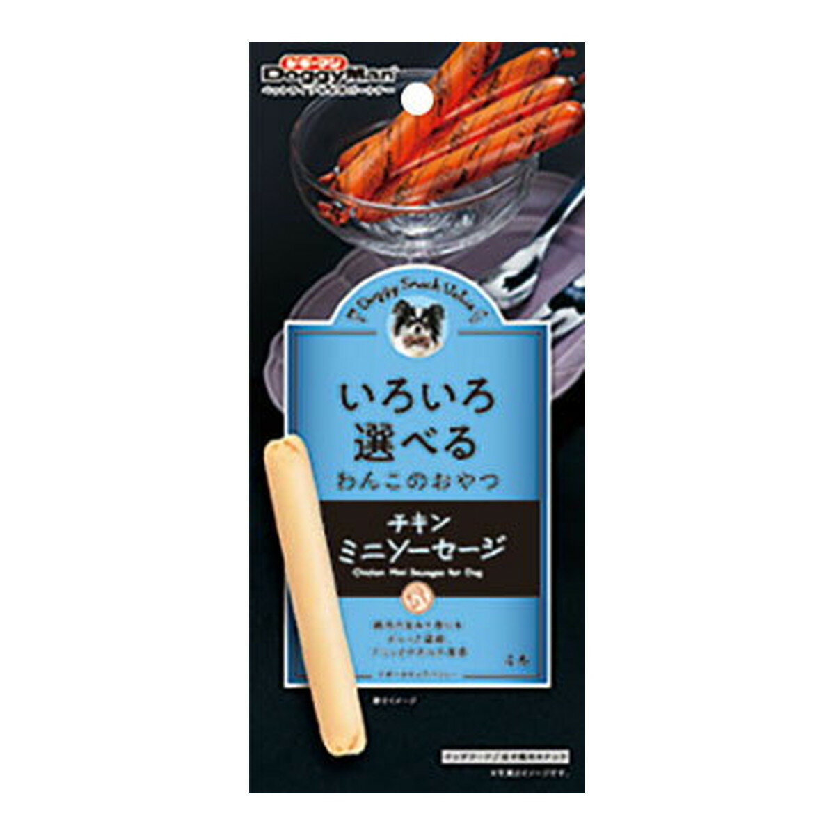 【送料込】 ドギーマン ドギースナックバリュー チキン ミニ ソーセージ 4本入 わんこのおやつ 1個