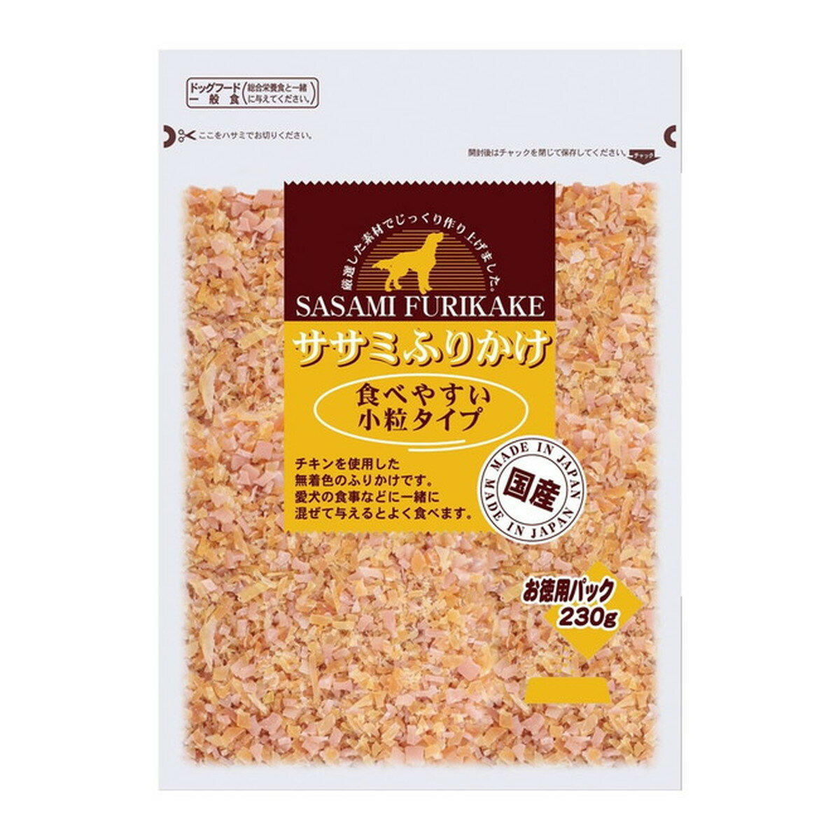 【送料込】九州ペットフード ササミふりかけ 食べやすい小粒タイプ 230g ドッグフード 1個