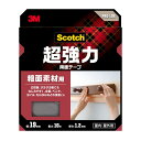 【送料込】3M スコッチ 超強力 両面テープ 粗面素材用 19mm×10m 1個