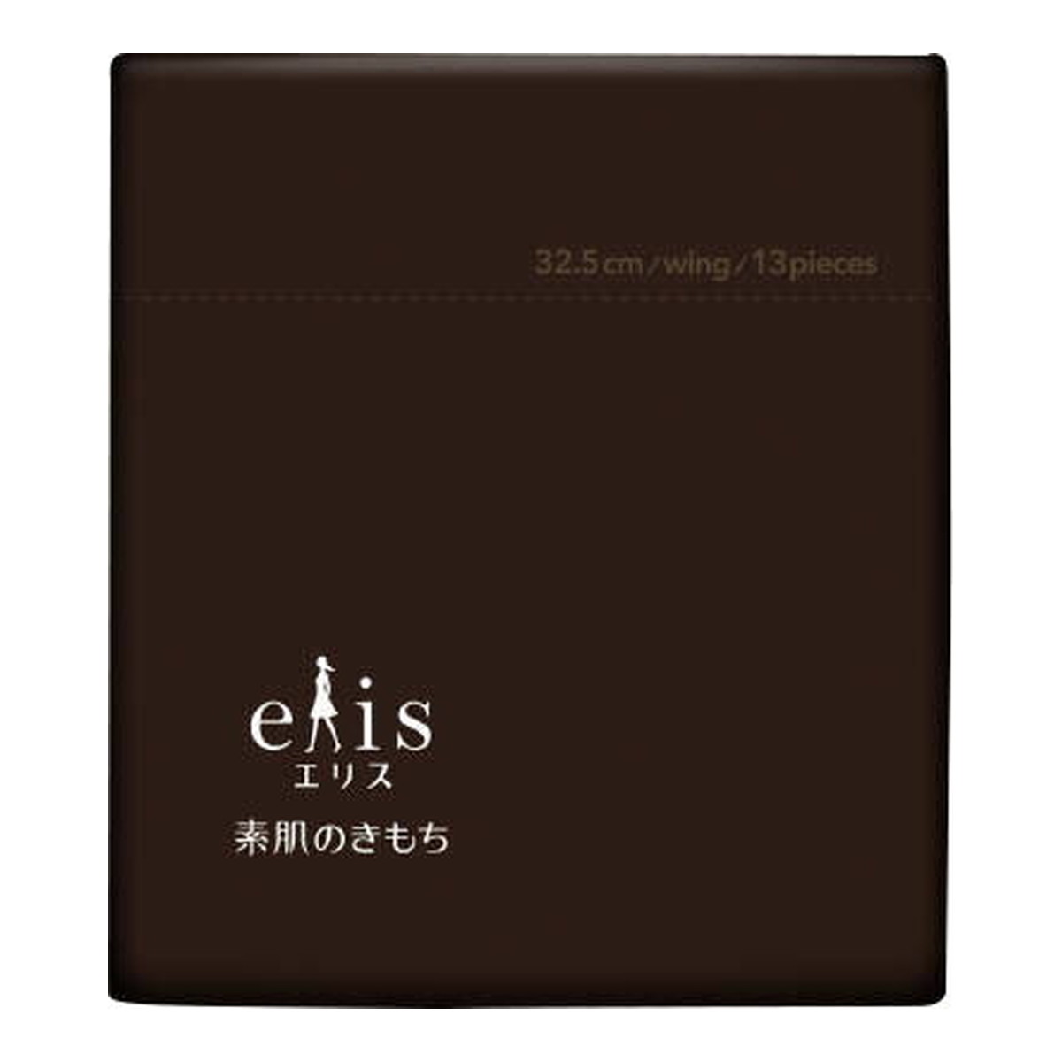 【送料込・まとめ買い×24個セット】大王製紙 エリエール エリス 素肌のきもち 超スリム シンプルデザイン 特に多い夜用 羽つき 13枚入 生理用ナプキン