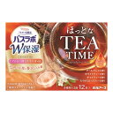 【送料込】白元アース HERS バスラボ W保湿 ほっとなTEA TIME 医薬部外品 12包入り 薬用スキンケア入浴剤 1個