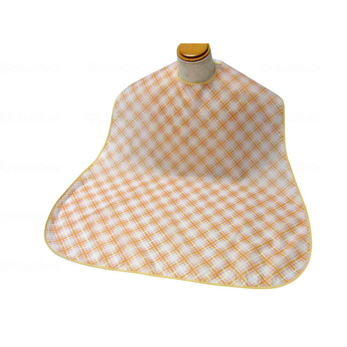 【×2個 配送おまかせ】萬楽 エコノミー 食事用エプロン オレンジ