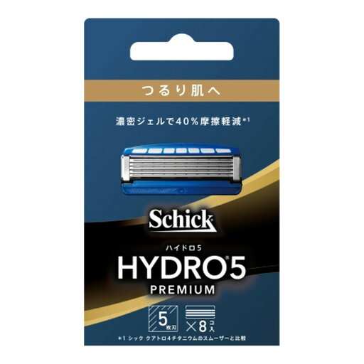 【×5個 配送おまかせ】シック Schick ハイドロ5 プレミアム つるり肌へ 替刃 (8コ入) 【×5個 配送おまかせ】シック Schick ハイドロ5 プレミアム つるり肌へ 替刃 (8コ入)