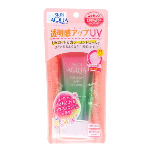 【×2個 配送おまかせ】ロート製薬 スキンアクア トーンアップ UV エッセンス ハピネスオーラ 顔 からだ用 SPF50+ PA++++ 80g 【×2個 配送おまかせ】ロート製薬 スキンアクア トーンアップ UV エッセンス ハピネスオーラ 顔 からだ用 SPF50+ PA++++ 80g