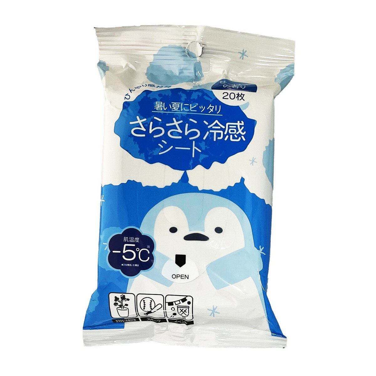 【送料込・まとめ買い×50個セット】コーヨー化成 さらさら 冷感 シート パウダーシート せっけんの香り..