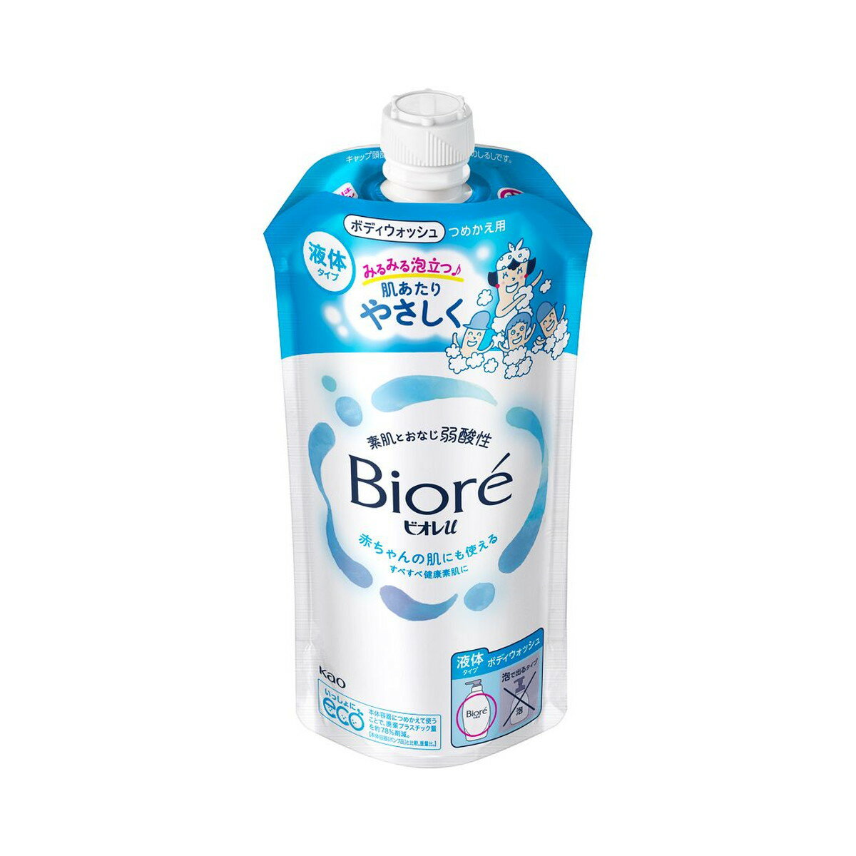 【送料込】花王 ビオレu つめかえ用 320mL ボディウォッシュ 液体タイプ 1個