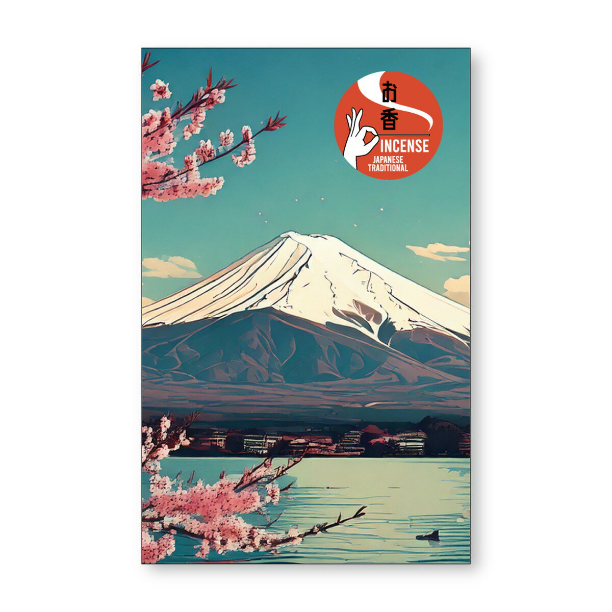 【送料込・まとめ買い×500個セット】日本香堂 お土産インセンス 白檀の香り 富士山 8本 お香