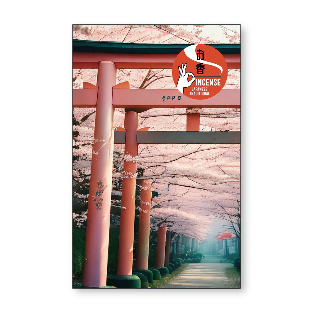 【送料込・まとめ買い×500個セット】日本香堂 お土産インセンス フランキンセンスの香り 鳥居 8本 お香