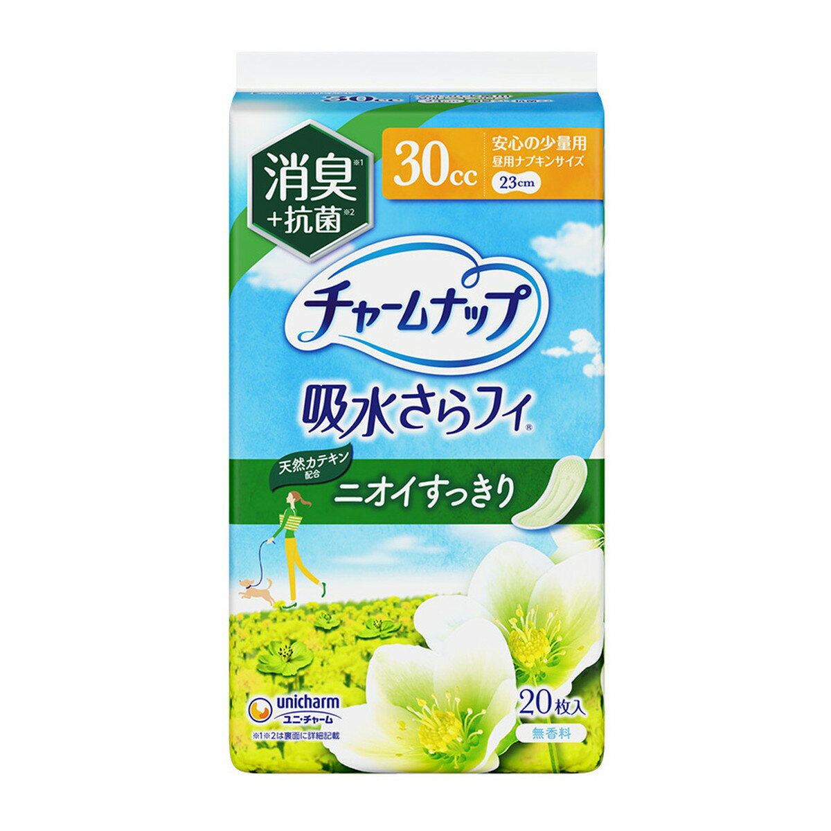 【送料込・まとめ買い×24個セット】ユニ・チャーム チャームナップ 吸水さらフィ ニオイすっきり 安心..