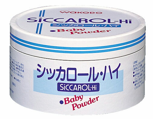 【商品説明】あせも、おむつかぶれ等を防ぎ、汗をかきやすい赤ちゃんの肌をサラッと清潔に保ちます。赤ちゃんをはじめ、ご家族そろってお使いください。商品サイズ：98×98×52効能・効果：あせも、おむつかぶれ、ただれ、股ずれ、かみそりまけ成分：クロルヒドロキシAl、タルク、コーンスターチ、香料ご使用上の注意等：開封時の粉飛びにご注意ください。パウダーはできるだけ吸い込まないようにご注意ください。ご使用後はふたをしっかり閉めてください。お肌に合わないときは、ご使用をおやめください。傷やはれもの、湿しん等、異常のある部位には使用しないでください。乳幼児の手の届かないところに保管してください。原産国：日本発売元、製造元、輸入元又は販売元：〒101−0048 東京都千代田区神田司町2−14−3 和光堂株式会社 お客様相談室　0120−88−9283区分：医薬部外品JANコード：4987244204004広告文責：アットライフ株式会社TEL 050-3196-1510※商品パッケージは変更の場合あり。メーカー欠品または完売の際、キャンセルをお願いすることがあります。ご了承ください。