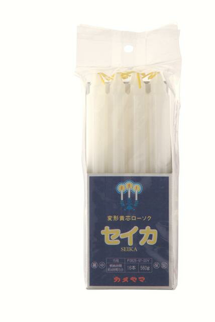 【送料込 まとめ買い×30個セット】 カメヤマ 聖火 黄芯 15号 560g