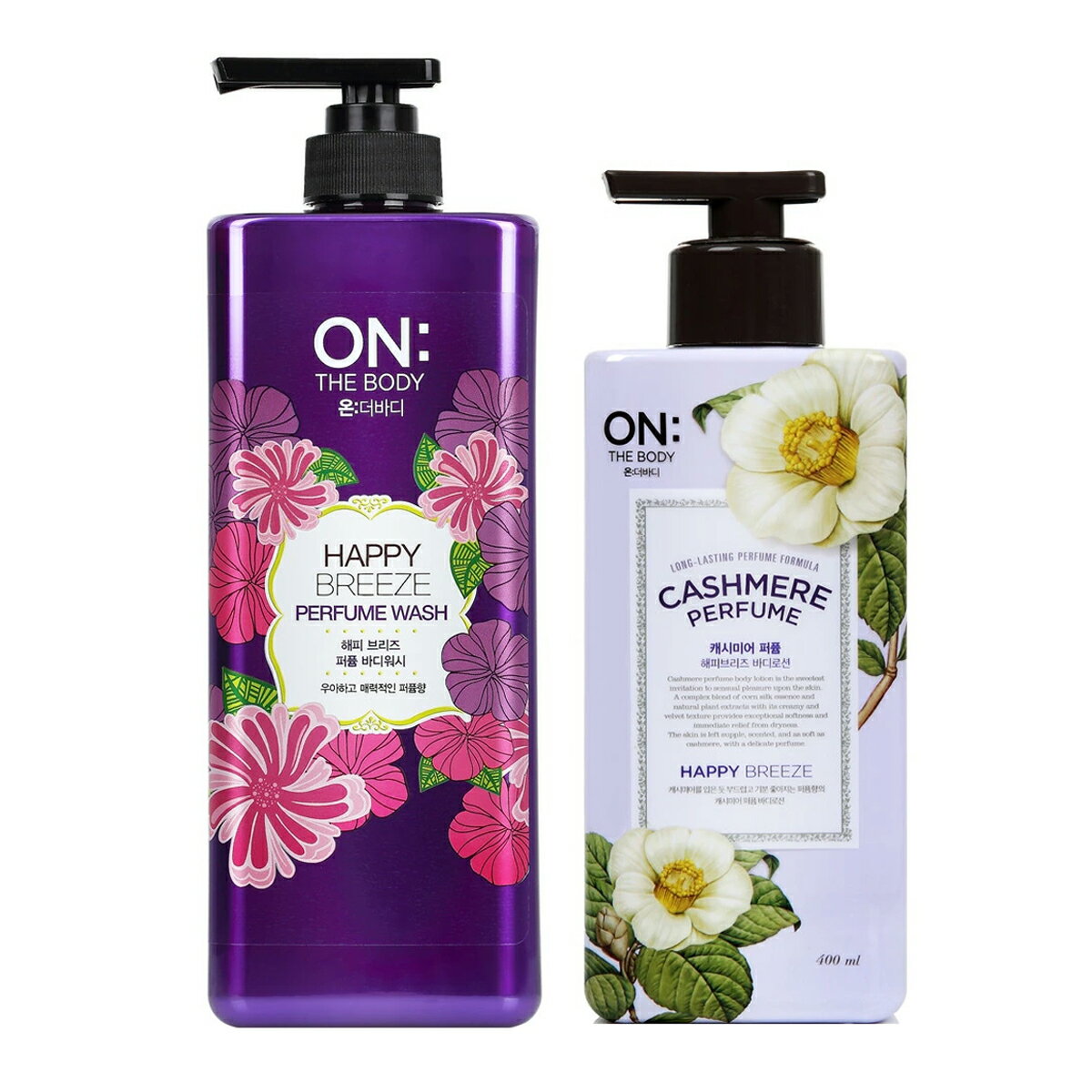 【送料込】銀座ステファニー オンザボディ パフューム ガルデニアの香り ボディーソープ＆ボディークリーム 各1本セットのサムネイル