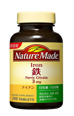 【送料込・まとめ買い×24個セット】 大塚製薬 ネイチャーメイド 鉄 アイアン 200粒