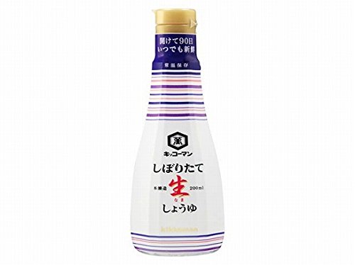 【送料込】 キッコーマン しぼりたて生しょうゆ 200ml ×12個セット