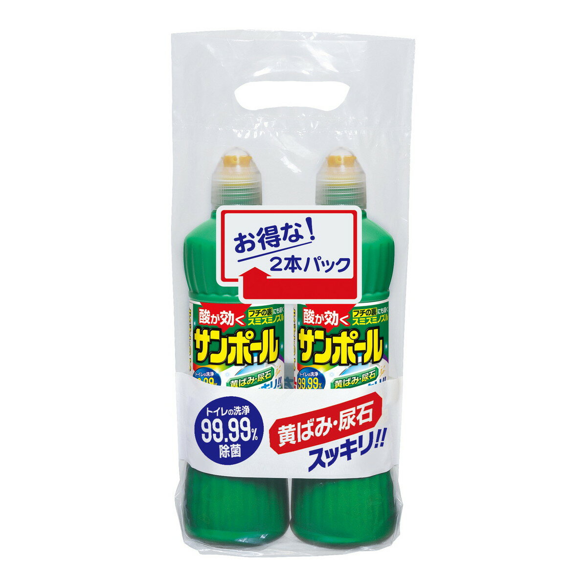 【送料込】大日本除虫菊 金鳥 キンチョー サンポールV 500ML 2本パック トイレ用洗剤 1個