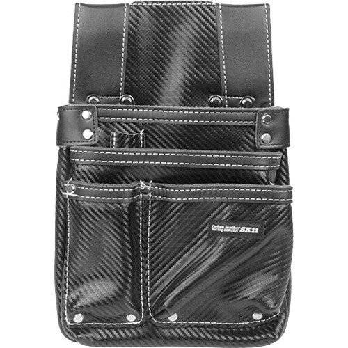 【送料込】 藤原産業 SK11 カーボンレザー釘袋 SK-CLK ブラック(1コ入) 1個