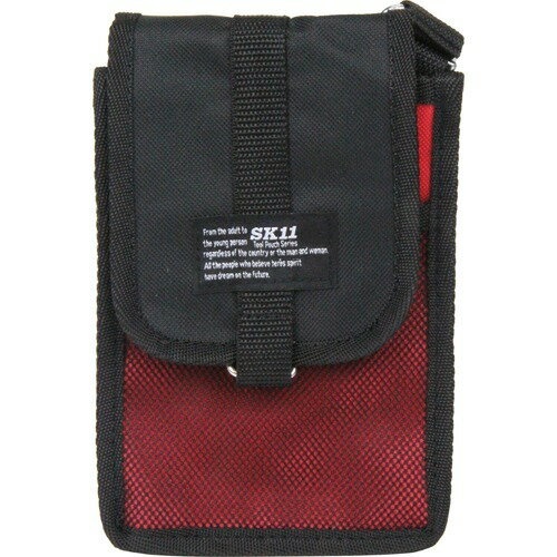 【送料込】 藤原産業 SK11 ハンディーポーチ F-745 RED(1コ入) 1個