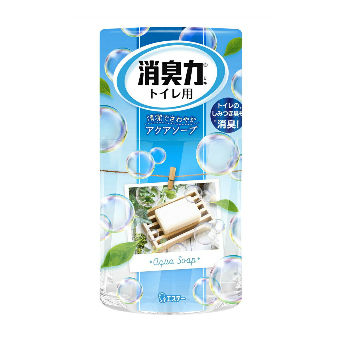 【送料込】エステー トイレの消臭力 消臭芳香剤 トイレ用 アクアソープの香り 400ml 1個