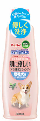 【送料込】ペティオ ペッツスマイルド 肌に優しいアミノ酸配合シャンプー 短毛犬用 350ml 1個 1