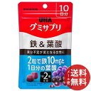 【配送おまかせ送料込】UHA味覚糖 グミサプリ 鉄&葉酸 10日分 20粒入 1個