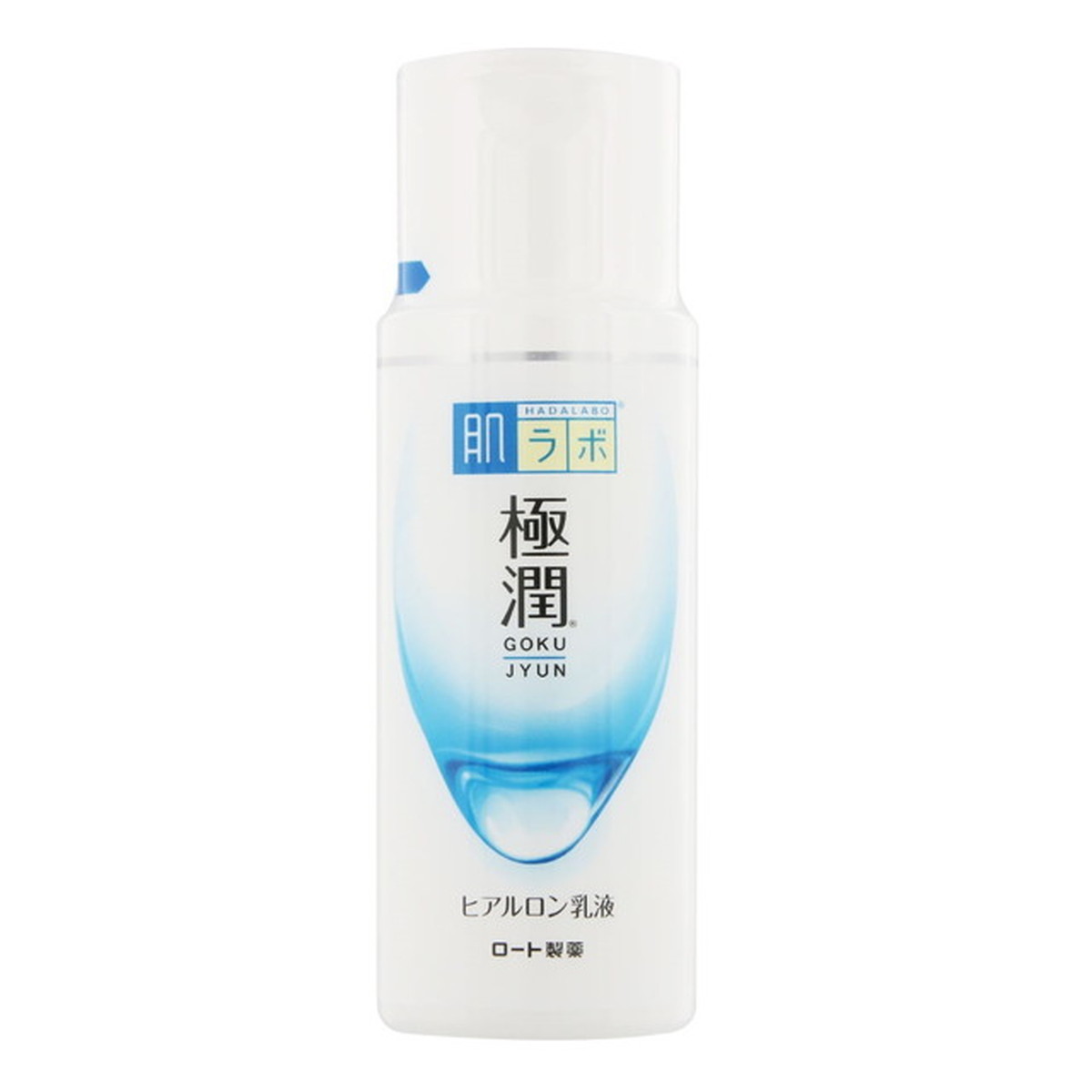 【送料込・まとめ買い×48個セット】 ロート製薬 肌研 ハダラボ 極潤 ヒアルロン乳液 本体 140ml 本体 ボトルタイプ 弱酸性・低刺激性・無香料・無着色・鉱物油フリー・アルコールフリー 1個