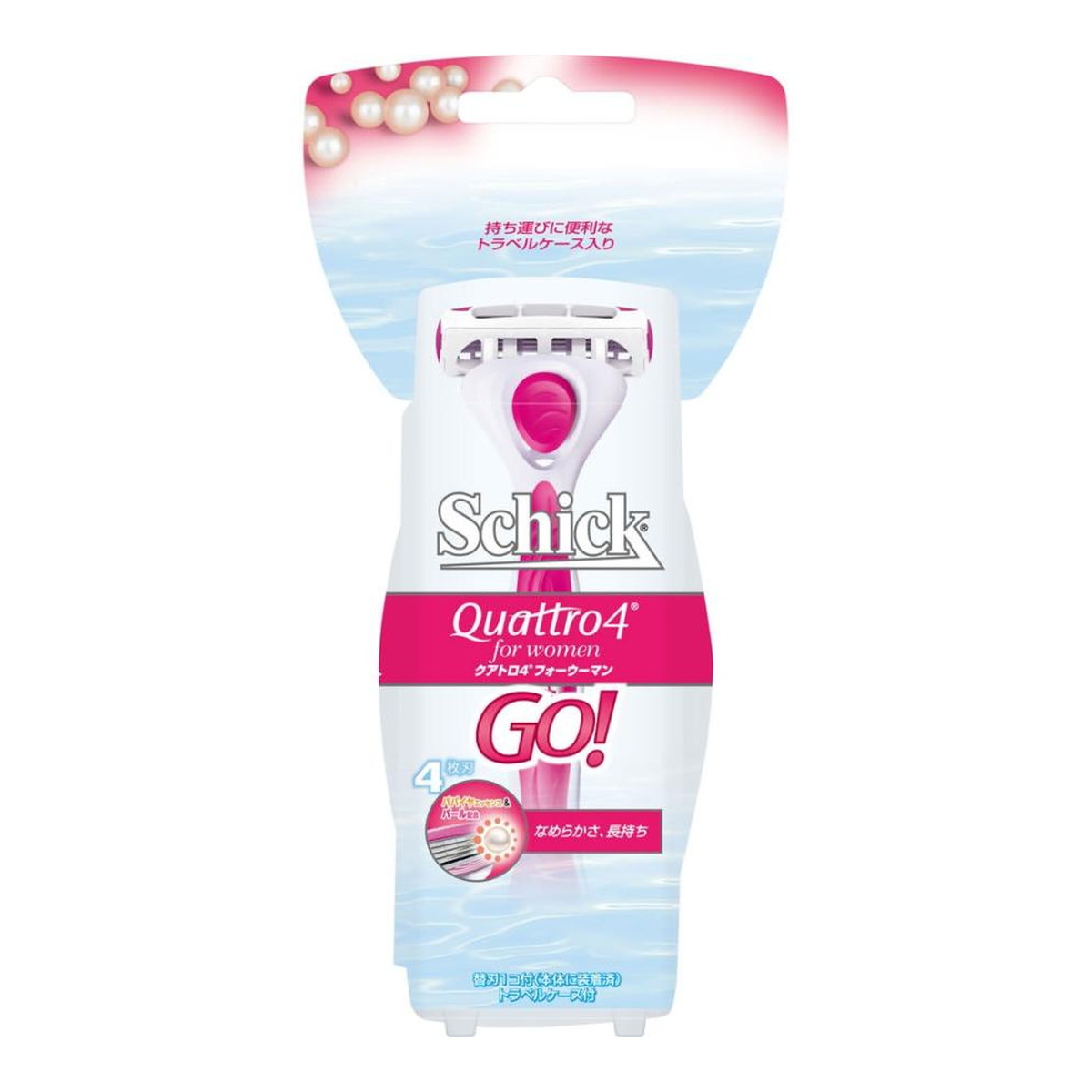 【送料込】 シック Schick クアトロ4 フォーウーマン ホルダーGO！ 替刃1コ付 1個