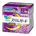 【送料込・まとめ買い×16個セット】花王 ロリエ スリムガード ラベンダー 多い夜用300 14個入