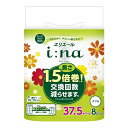 【送料込・まとめ買い×12個セット】大王製紙 エリエール i:na イーナ トイレットティシュー 1.5倍巻 ダブル 8ロール入