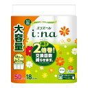 【送料込・まとめ買い×4個セット】大王製紙 エリエール i:na イーナ トイレットティシュー18ロール ダブル(3)
