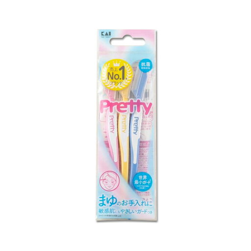 【メール便送料無料】貝印 プリティ マユソリ L型 3個入 1個 【メール便送料無料】貝印 プリティ マユソリ L型 3個入 1個