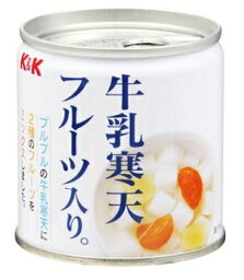 【送料込】 K&K 牛乳寒天フルーツ入 ×24個セット