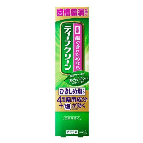 【送料込】 花王 ディープクリーン 薬用ハミガキ ひきしめ塩 100g 1個