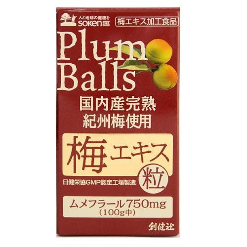 楽天日用品＆生活雑貨の店「カットコ」【送料込・まとめ買い×6個セット】創健社 国内産完熟紀州梅使用梅エキス粒 90g 1個