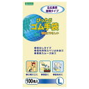 【送料込・まとめ買い×10個セット】オカモト ぴったりゴム手袋 ホワイト Lサイズ×100枚入 1個